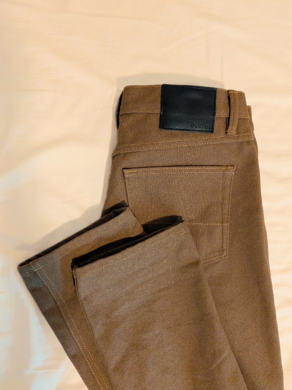 Gustin #53 Beast Duck Canvas 5-Pocket Pants - Tobacco | 35 Slim (35.5" Waist)